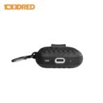 Airpods Woven Pattern Silicone Soft Case - Black - Image 5