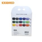 Airpods Woven Pattern Silicone Soft Case - Black - Image 4