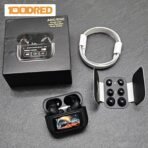 New A9 Pro Apple Airpods ANC/ENC Noise Reduction Touch Control Wireless Airpods - Black - Image 8